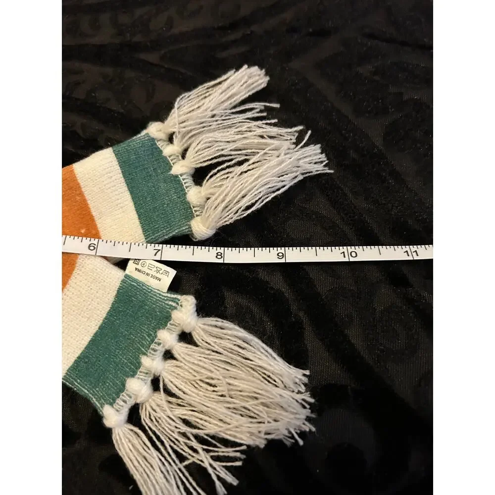 Jameson Irish Whiskey Bottle Scarf Green Cream Orange Bar Promo